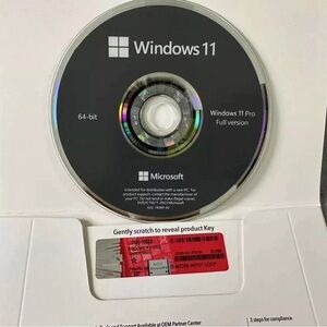 Microsoft Windows 11 Pro 64-bit Disc